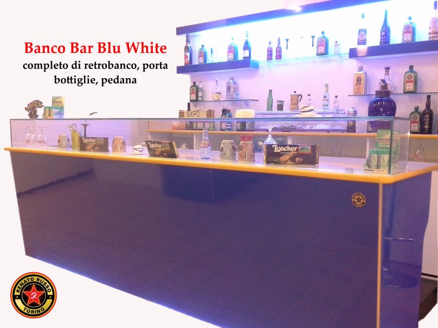 Banco bar di moda BLU WHITE